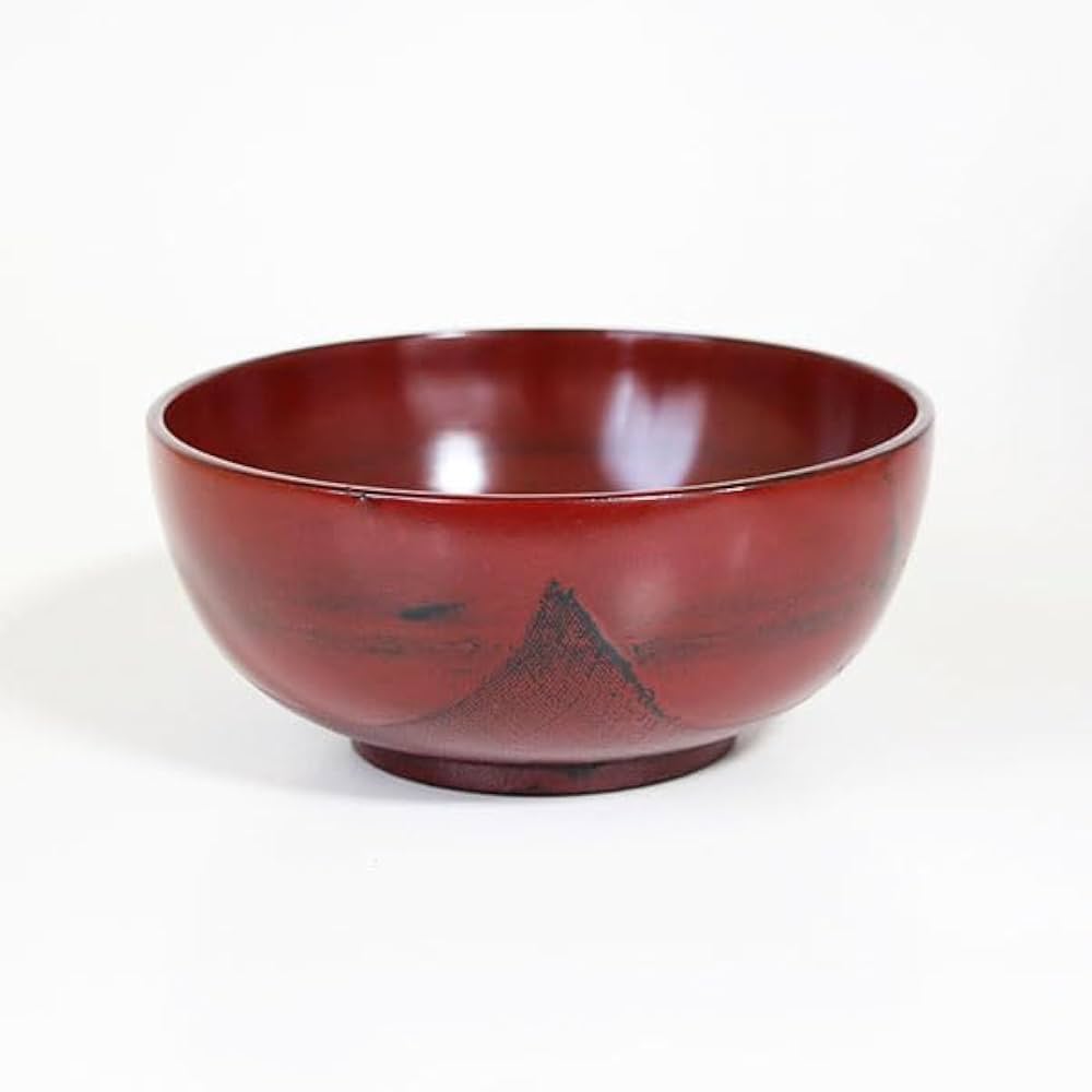 Amazon.co.jp: 多用丼 漆塗り 根来 布貼り 小 麺鉢 ラーメン鉢